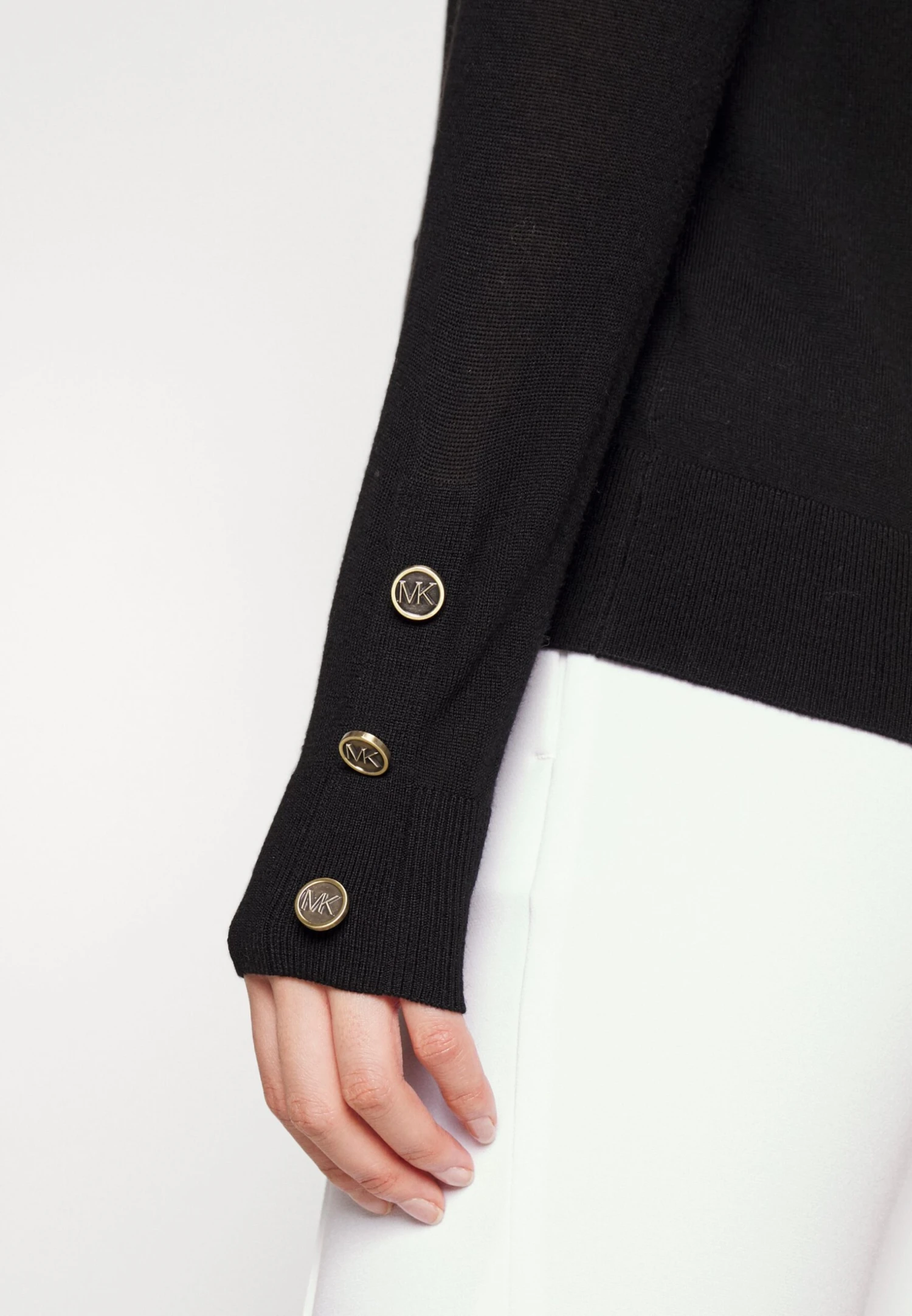 MICHAEL Michael Kors Button - Trui - Black 9 MICHAEL Michael Kors Button - Trui - Black - Afbeelding 7