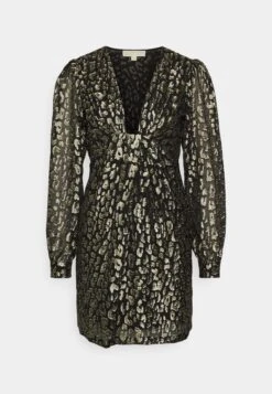 MICHAEL Michael Kors Cheetah Mini - Cocktailjurk - Black/Gold-Coloured -Farfetch Winkel 9d37bdf7c7cf45b1af1a1319362e203d
