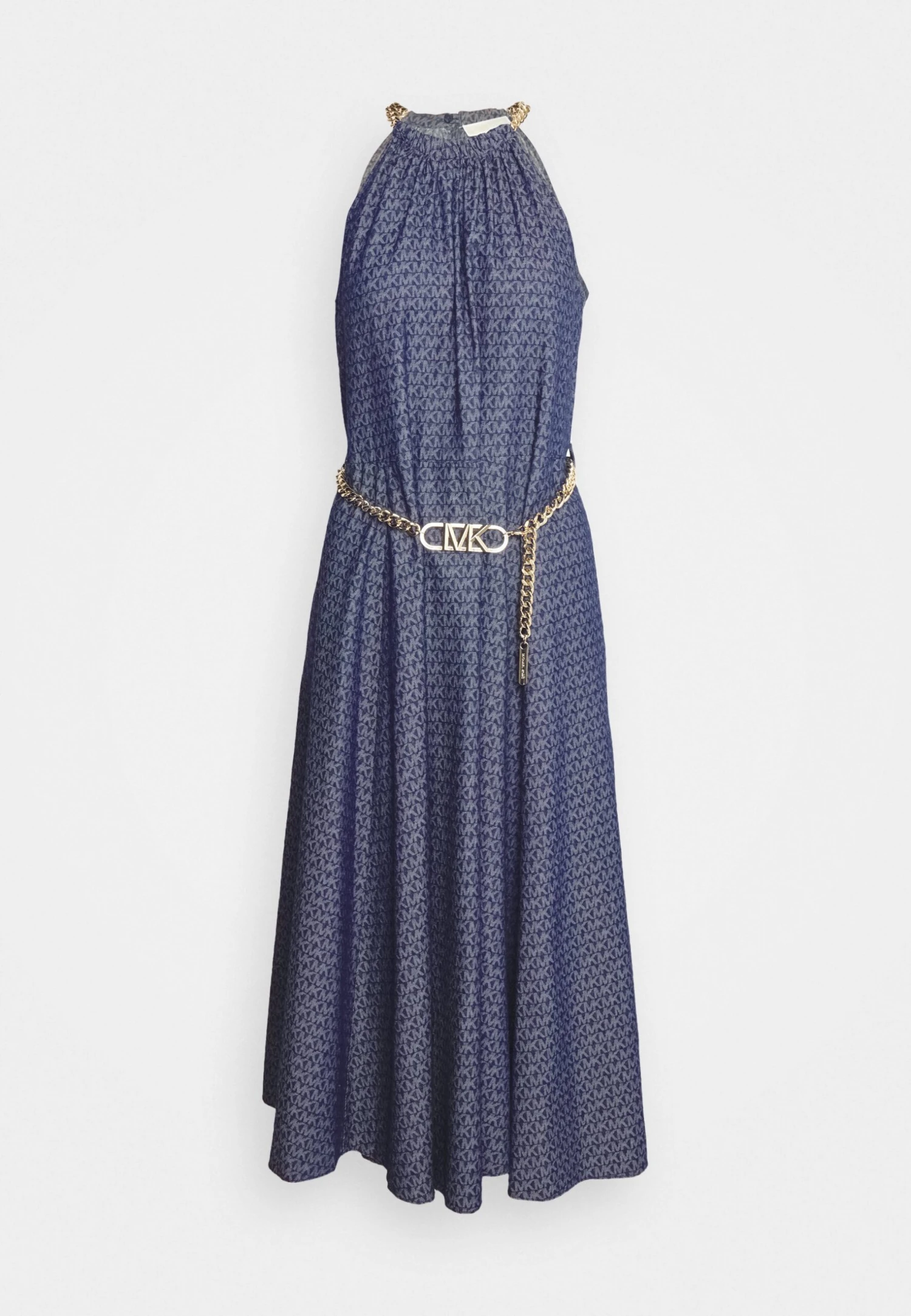 MICHAEL Michael Kors Chain Belt Halter- Cocktailjurk - Indigo Rinse 8 MICHAEL Michael Kors Chain Belt Halter- Cocktailjurk - Indigo Rinse - Afbeelding 6