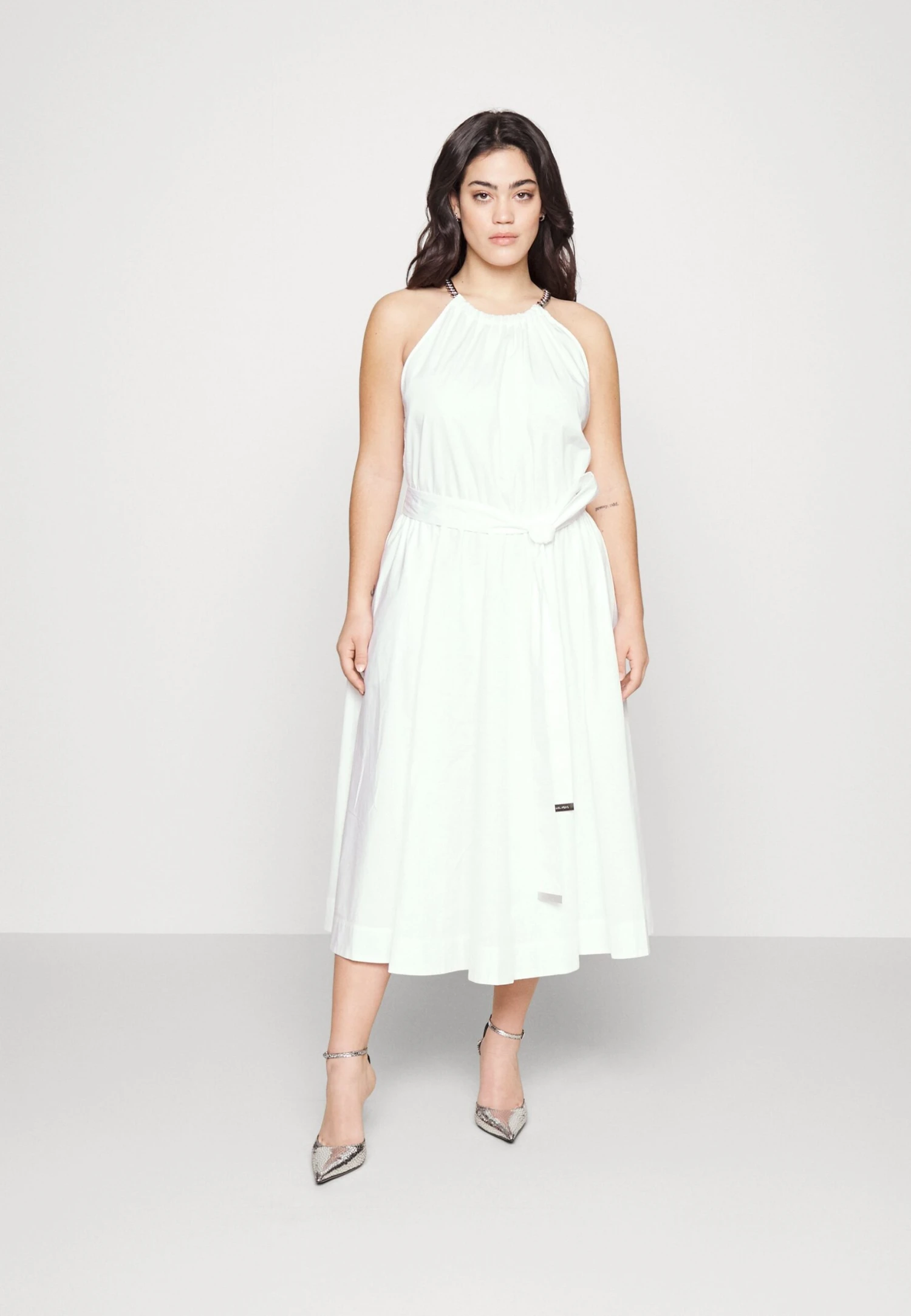 MICHAEL Michael Kors Chain Halter- Cocktailjurk - White 4 MICHAEL Michael Kors Chain Halter- Cocktailjurk - White - Afbeelding 2