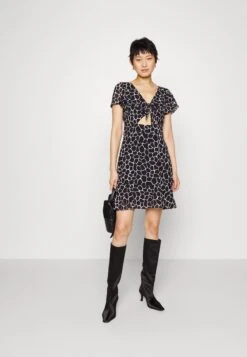 MICHAEL Michael Kors Nubian Giraffe Tie - Jurk - Black/White -Farfetch Winkel a069878c3476444c953c520c82eb04a0