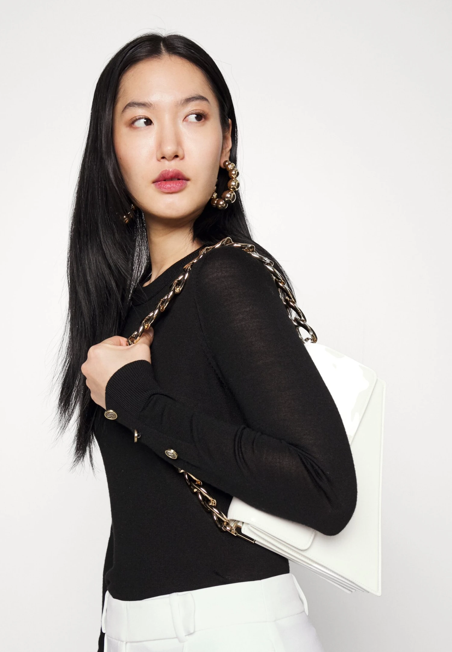 MICHAEL Michael Kors Button - Trui - Black 6 MICHAEL Michael Kors Button - Trui - Black - Afbeelding 4