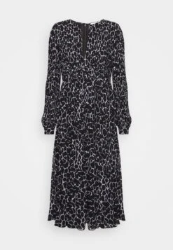 MICHAEL Michael Kors Nub Giraffe Midi- Jurk - Black/White -Farfetch Winkel a97b80f219f24f198ea662547402967c