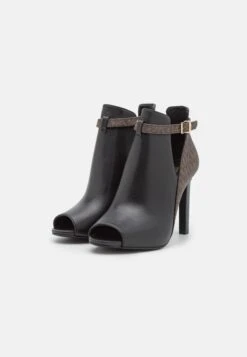 MICHAEL Michael Kors Lawson Open Toe - Enkellaarsjes Met Hoge Hak - Black/Brown -Farfetch Winkel bde5f784876d49528c5fb4b44b0f1c90