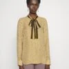 MICHAEL Michael Kors Lattice Logo Bow Blouse - Blouse - Marigold -Farfetch Winkel c1c47e9f3edf4003bed0dcbf658bfad8