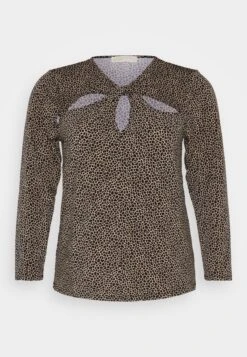 MICHAEL Michael Kors Giraffe Twist Keyhole- Longsleeve - Khaki -Farfetch Winkel c7f35fde90c044fb9da107e59a59779e