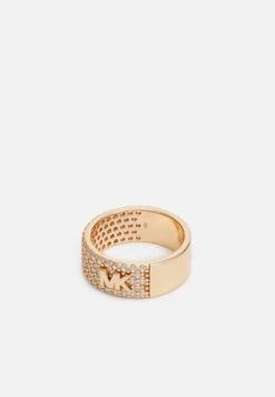 Michael Kors Pavé Logo Band - Ring - Rose Gold-Coloured