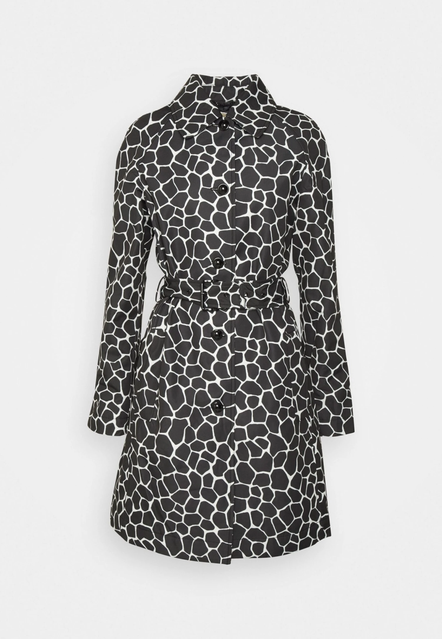 MICHAEL Michael Kors Giraffe Belted Trench - Trenchcoat - Black/White 7 MICHAEL Michael Kors Giraffe Belted Trench - Trenchcoat - Black/White - Afbeelding 5