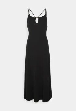 MICHAEL Michael Kors Solid Strappy Midi Dress - Cocktailjurk - Black -Farfetch Winkel d09cb0671b614e9eae3eac30080a5d91