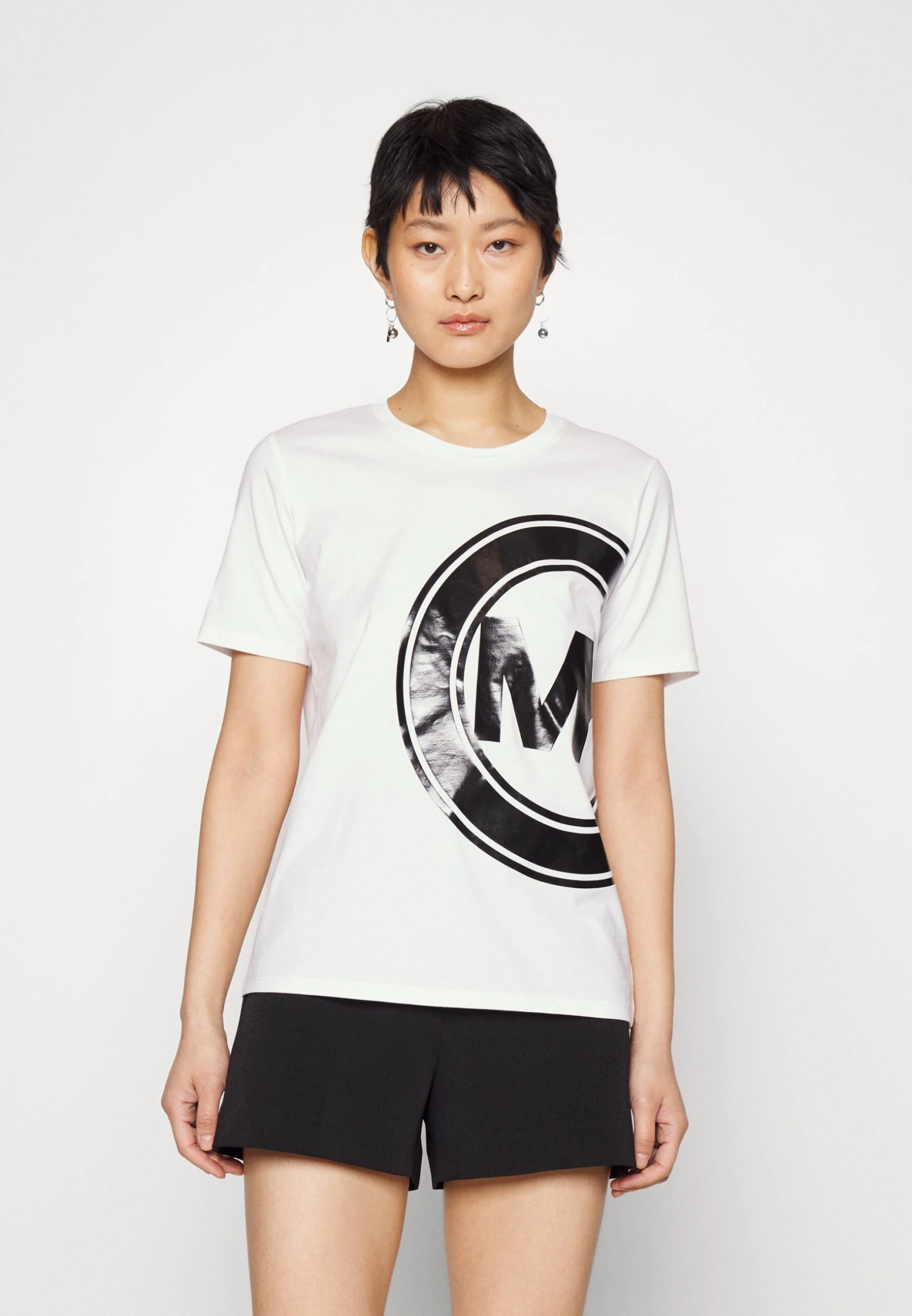 MICHAEL Michael Kors Graphic Charm Classic Tee - T-Shirt Print - White 3 MICHAEL Michael Kors Graphic Charm Classic Tee - T-Shirt Print - White
