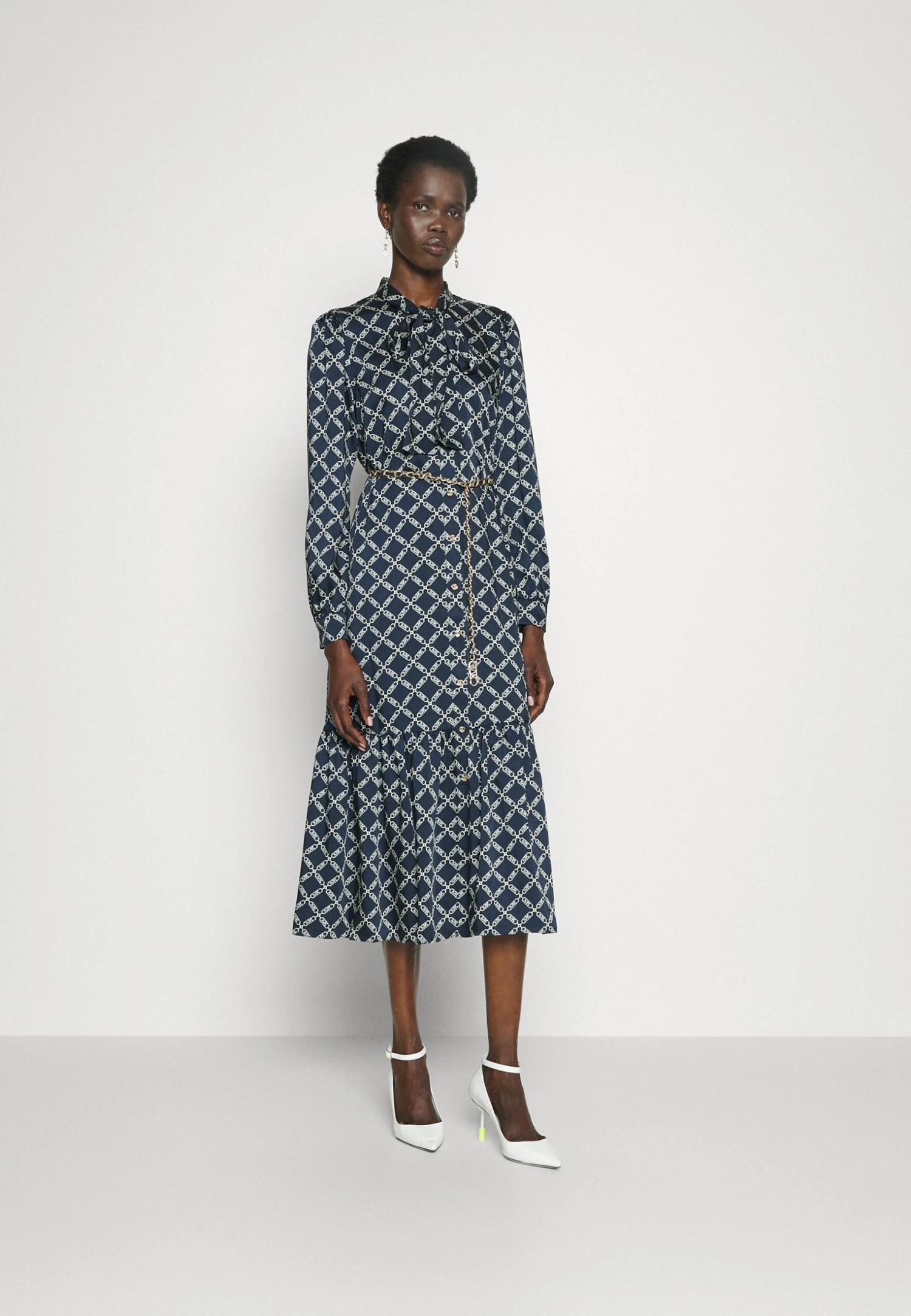 MICHAEL Michael Kors Gphc Empire Bow - Etui-Jurk - Midnightblue 3 MICHAEL Michael Kors Gphc Empire Bow - Etui-Jurk - Midnightblue