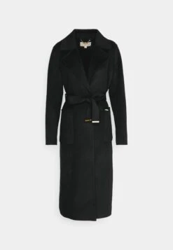 MICHAEL Michael Kors Belted Wrap Style Face Coat - Mantel - Black -Farfetch Winkel d60c9f29809b42668cda2a4bf639f802