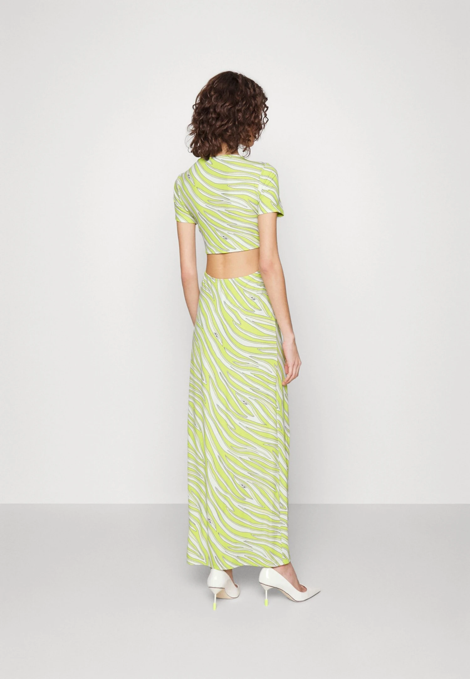 MICHAEL Michael Kors Zebra Oring - Maxi-Jurk - Limeade 5 MICHAEL Michael Kors Zebra Oring - Maxi-Jurk - Limeade - Afbeelding 3