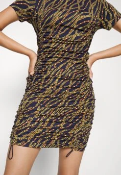 MICHAEL Michael Kors Chain Ruched- Cocktailjurk - Midnightblue 15 MICHAEL Michael Kors Chain Ruched- Cocktailjurk - Midnightblue -Farfetch Winkel d85a2a548f984ac1a9fe8743d21974c2