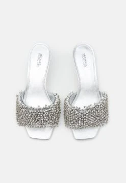 MICHAEL Michael Kors Amal Kitten- Muiltjes Met Hak - Silver Coloured -Farfetch Winkel d97ac8e4fc5546318f94170ccb63fa99