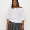 MICHAEL Michael Kors Smocked Blouson - Blouse - White