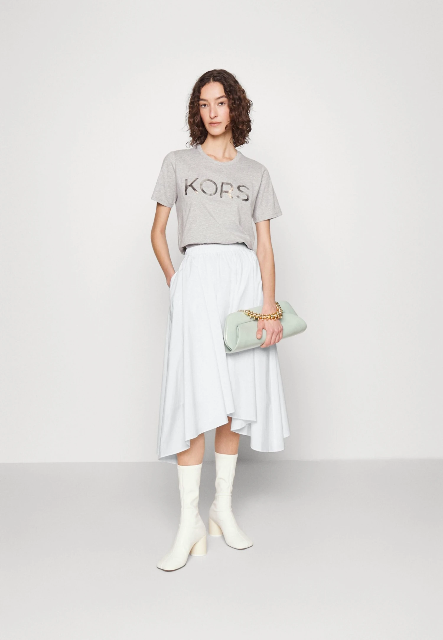 MICHAEL Michael Kors Pull On - A-Lijn Rok - White 4 MICHAEL Michael Kors Pull On - A-Lijn Rok - White - Afbeelding 2