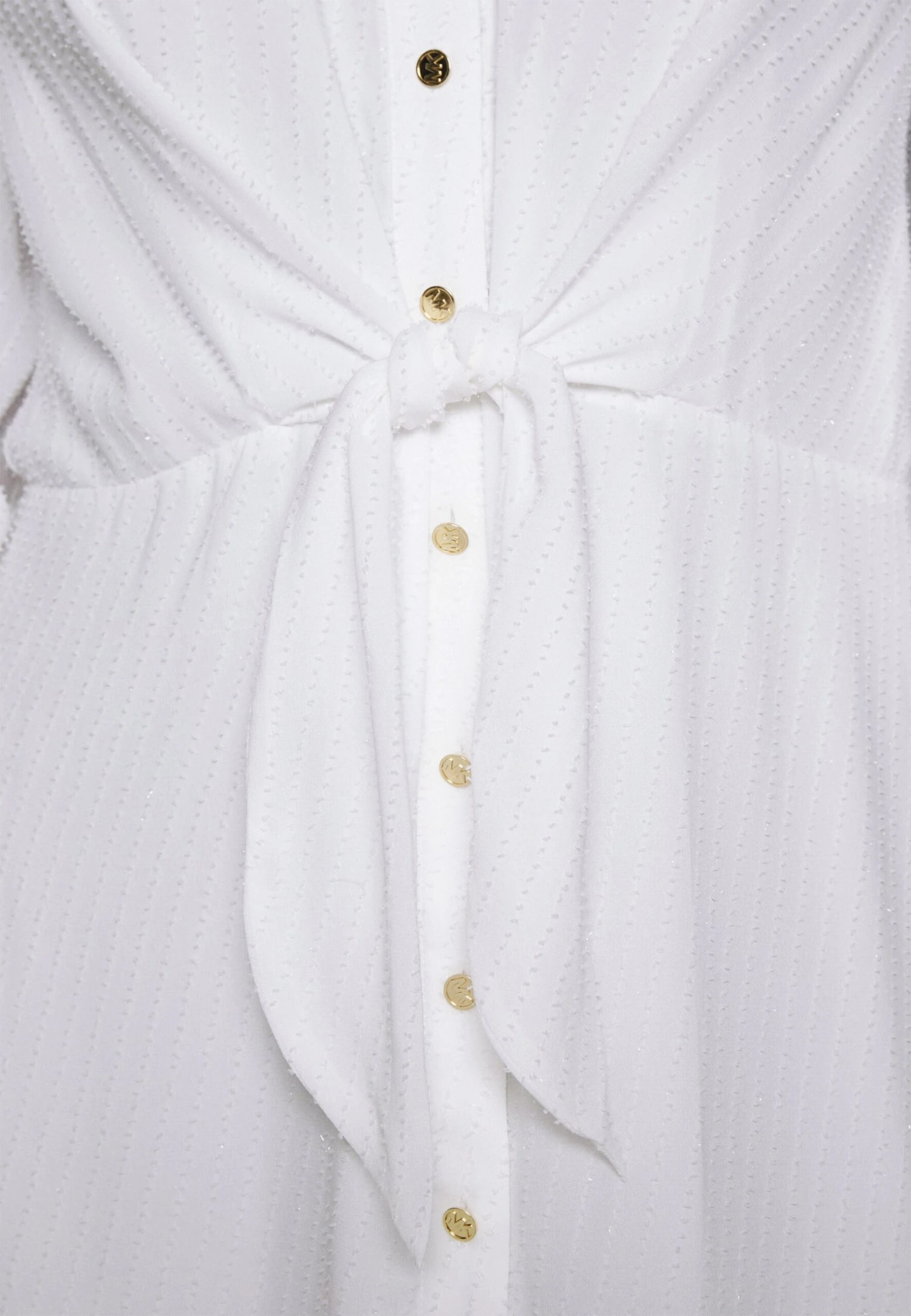 MICHAEL Michael Kors Pinstripetie Midi Dress - Cocktailjurk - White 8 MICHAEL Michael Kors Pinstripetie Midi Dress - Cocktailjurk - White - Afbeelding 6