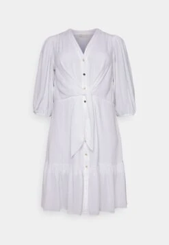 MICHAEL Michael Kors Pinstripetie Midi Dress - Cocktailjurk - White 12 MICHAEL Michael Kors Pinstripetie Midi Dress - Cocktailjurk - White -Farfetch Winkel e0e0c850350f4fe49d903229ff954740