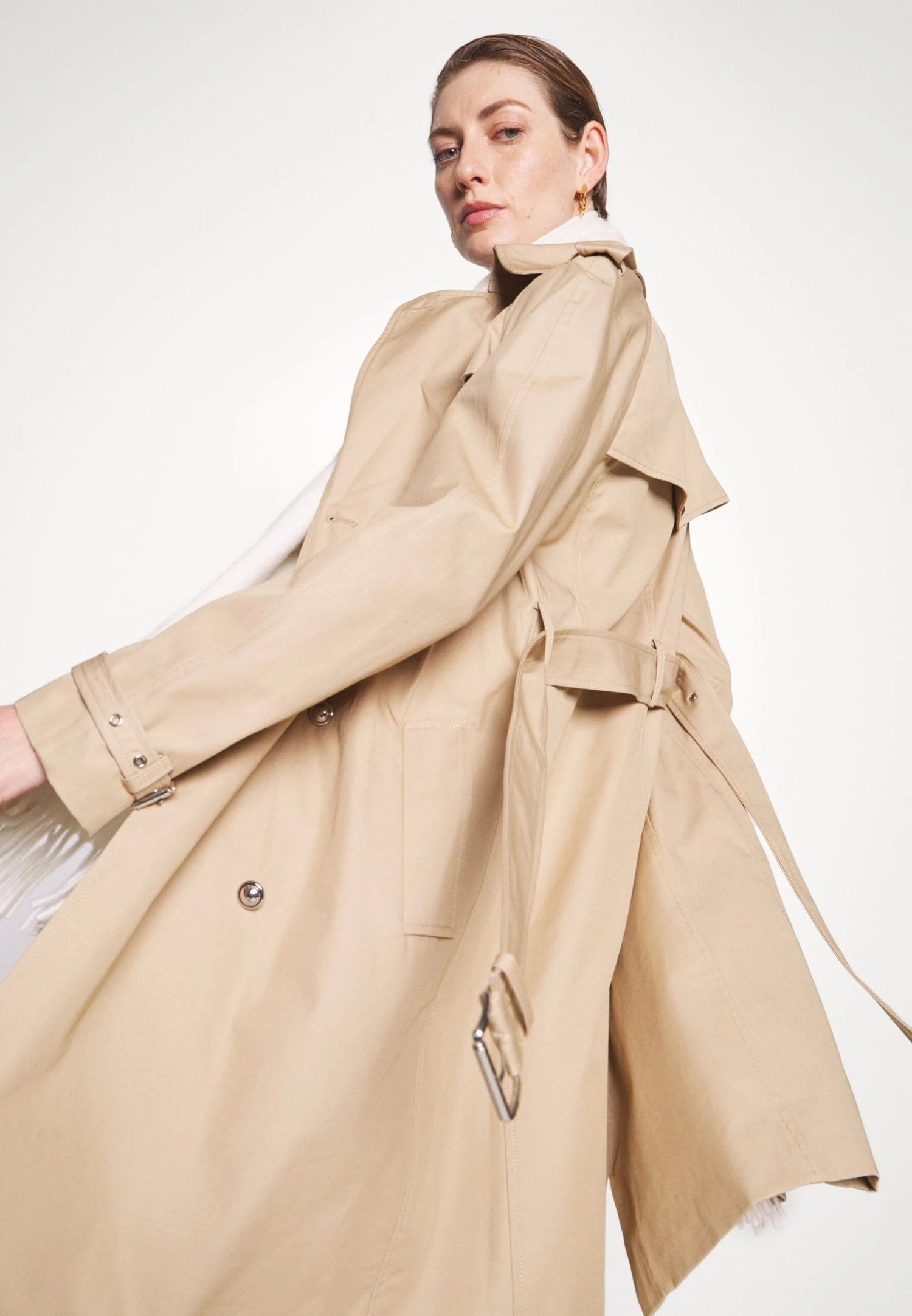 MICHAEL Michael Kors Trenchcoat - Beige 6 MICHAEL Michael Kors Trenchcoat - Beige - Afbeelding 4