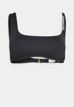 MICHAEL Michael Kors Solids Logo Chain - Bikinitop - Black -Farfetch Winkel e3f67b9355734c4ca334d2ea0bbe4abb