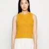 MICHAEL Michael Kors Solid Crop - Top - Marigold