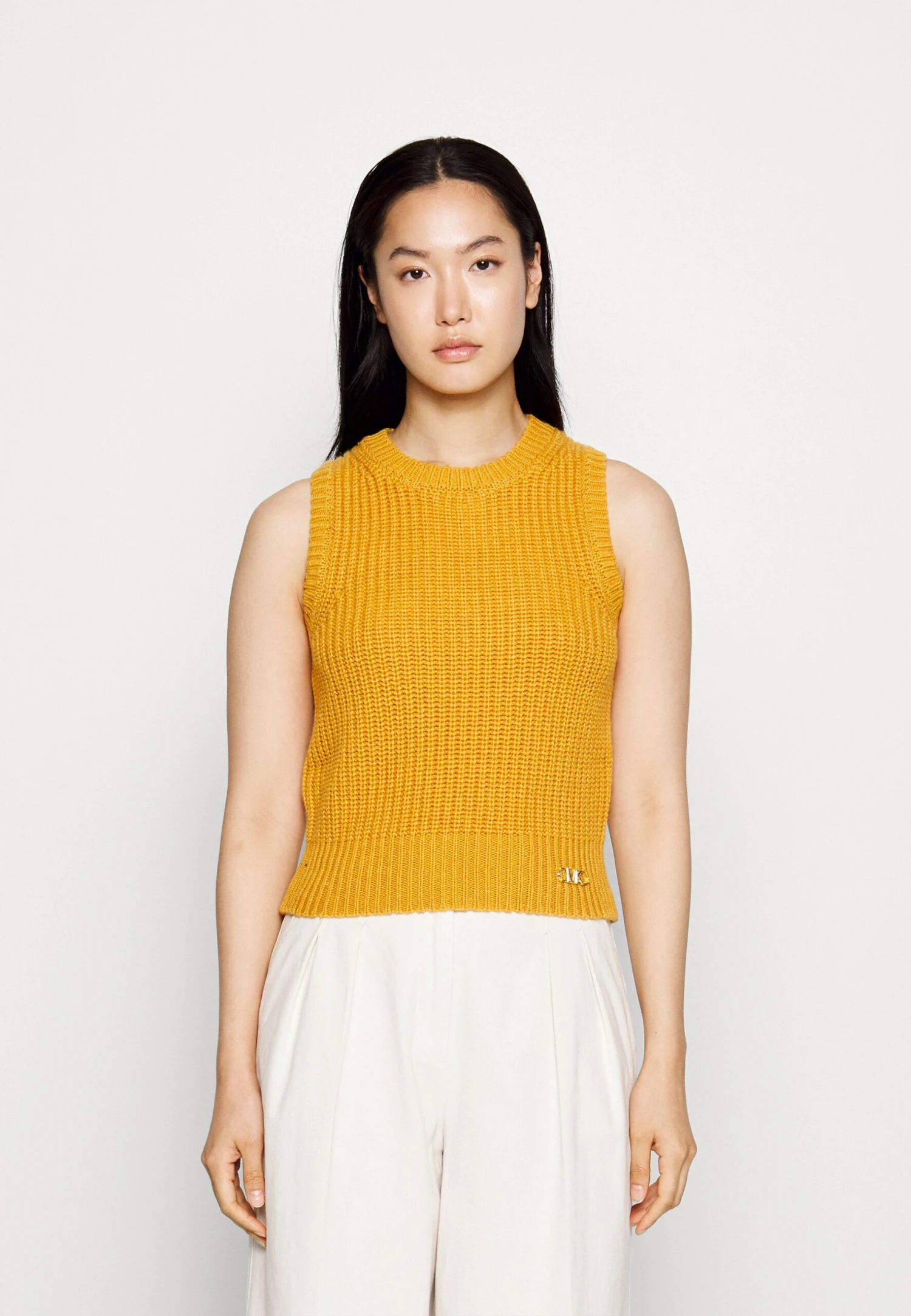 MICHAEL Michael Kors Solid Crop - Top - Marigold 3 MICHAEL Michael Kors Solid Crop - Top - Marigold