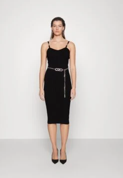 MICHAEL Michael Kors Eco Bustier Midi Dress - Cocktailjurk - Black