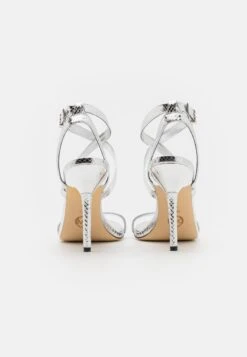 MICHAEL Michael Kors Asha - Sandalen Met Hoge Hak - Silver -Farfetch Winkel f1e5833b1d074f30a8c16f82ab6e251f