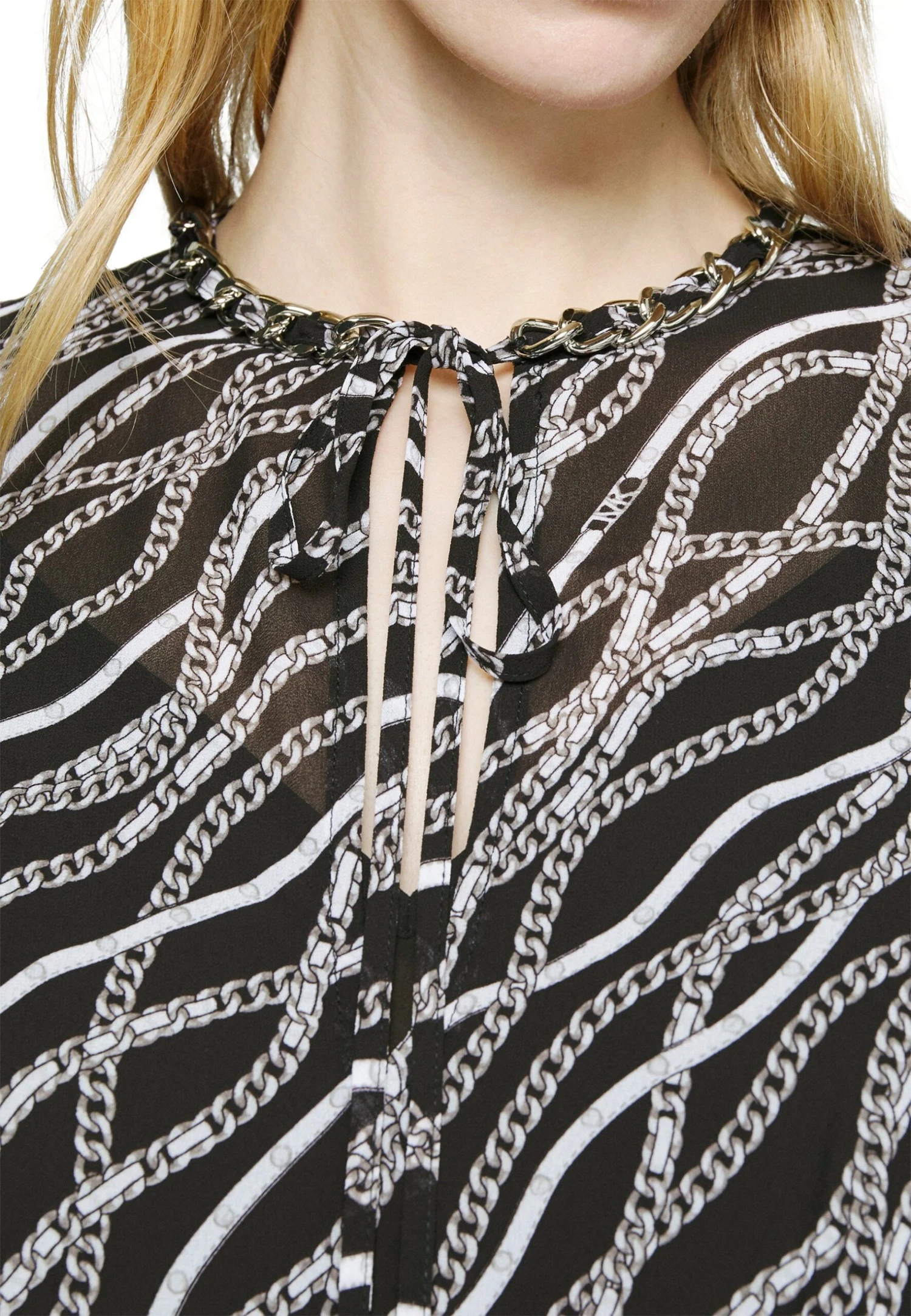 MICHAEL Michael Kors Chain - Blouse - Black 8 MICHAEL Michael Kors Chain - Blouse - Black - Afbeelding 6