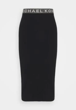 MICHAEL Michael Kors Tape Midi Skirt - Kokerrok - Black -Farfetch Winkel f671b3f5313846a99b237d52402e9a3e