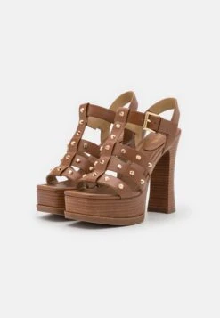 MICHAEL Michael Kors Jagger Platform- Sandalen Met Hoge Hak - Luggage -Farfetch Winkel f6ecbe075de64885b1296289e301d1b9