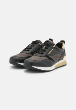 MICHAEL Michael Kors Allie Stride Trainer - Sneakers Laag - Black/Brown -Farfetch Winkel f71d1d66109245c195e954d0a1346cda