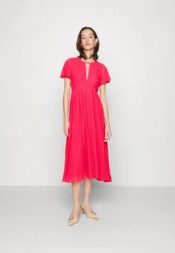 MICHAEL Michael Kors Pleated Midi- Jurk - Geranium 9 MICHAEL Michael Kors Pleated Midi- Jurk - Geranium -Farfetch Winkel f7877188b022441cb7cc5686ea563e82