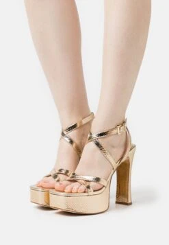 MICHAEL Michael Kors Paola Platform - Sandalen Met Plateauzool - Gold-Coloured